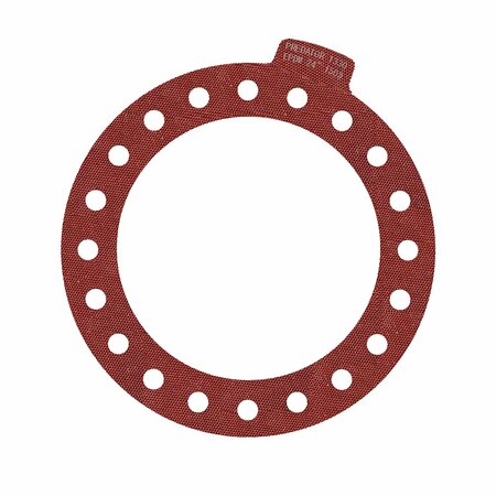 MACHO O-RING & SEAL 24in Full Face Predator 1330 Flange Gasket Red EPDM, NSF-61 Certified, 1/8in Thick 2400.PFF150.M0001